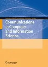 Cover of Springer's Communications in Computer and Information Science series